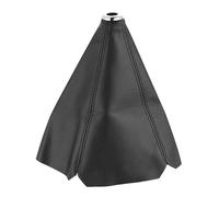 ZhanNuoBHd Gear Stick Knob Multiple Styles 16mm Universal PU Leather Car Gear Shift Collars Manual Stick Shifter Knob Boot Cover Gaiter(Black Stitching)