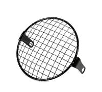 ZhanNuoBHd Shield Protector Headlamps Motorcycle Universal Headlight Grill Cover Retro Vintage Headlamp Protector Guard Side Mount(B)