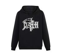 zhanxiangzhi Death Band fashion Hoody Unisex Ptinted Hoodies Long Sleeve Men's Hooded with Pocket Black L