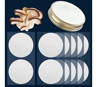 ZHANXUBIO Membrane Filter Sticker 20mm 58mm 65mm 82mm 90mm 0.3um Strong Adhersive Filter Disc for Mushroom Cultivation (82mm,12)