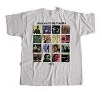 ZHAO Inspired by Ian Dury T Shirt - Reasons to Be Cheerful Pt. 3 White XL