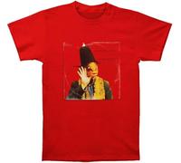 ZHAO41XIONG Captain Beefheart Men's Capt. Beefheart Trout Mask Replica T-Shirt Red(3X-Large)
