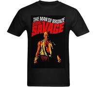 ZHAO41XIONG Men's Doc Savage Poster Design T-Shirt(XX-Large)