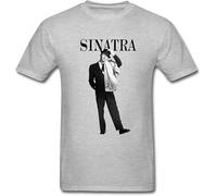 ZHAO41XIONG Men's The Pop Singer Frank Sinatra T-Shirt(Medium)