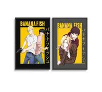 ZHAOART 2 PCS Anime Banana Fish Poster Canvas Poster And Wall Art Modern Family Bedroom Office Gym Decor Gift 12x18inch(30x45cm) Style-1