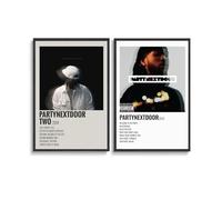 ZHAOART 2 PCS Partynextdoor Poster Album Music Canvas Poster And Wall Art Modern Family Bedroom Office Gym Decor Gift 16x24inch(40x60cm) Style-4