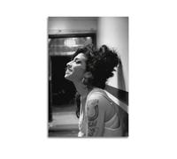 ZHAOART Amy Winehouse Poster Black White Art Poster for Room Aesthetic Decorative Painting Canvas Wall Art Dorm Office Decor Gift 12x18inch(30x45cm) Unframe-style