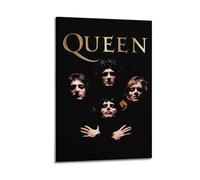 ZHAOART Band Queen Music Poster Poster for Room Aesthetic Decorative Painting Canvas Wall Art Dorm Office Decor Gift 12x18inch(30x45cm) Frame-style