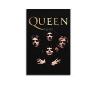 ZHAOART Band Queen Music Poster Poster for Room Aesthetic Decorative Painting Canvas Wall Art Dorm Office Decor Gift 08x12inch(20x30cm) Unframe-style