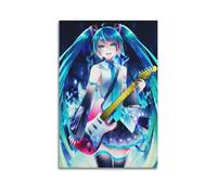 ZHAOART Cute Hatsune Poster Miku Vocaloid Kawaii Anime Poster for Room Aesthetic Decorative Painting Canvas Wall Art Dorm Office Decor Gift 08x12inch(20x30cm) Unframe-style-5