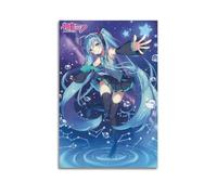 ZHAOART Hatsune Miku Poster Vocaloid Kawaii Anime Poster for Room Aesthetic Decorative Painting Canvas Wall Art Dorm Office Decor Gift 08x12inch(20x30cm) Unframe-style-3