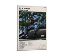 ZHAOART J Cole Poster 2014 Forest Hills Drive Poster for Room Aesthetic Decorative Painting Canvas Wall Art Dorm Office Decor Gift 08x12inch(20x30cm) Frame-style