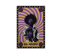 ZHAOART Jimi Poster Hendrix Music Poster for Room Aesthetic Decorative Painting Canvas Wall Art Dorm Office Decor Gift 16x24inch(40x60cm) Unframe-style