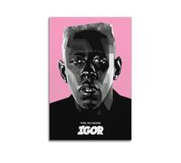 ZHAOART Rapper Tyler The Creator Poster Flower Boy Album Cover Poster for Room Aesthetic Decorative Painting Canvas Wall Art Dorm Office Decor Gift 12x18inch(30x45cm) Unframe-style