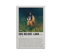 ZHAOART Sza Poster Sos Deluxe Lana 2024 Poster for Room Aesthetic Decorative Painting Canvas Wall Art Dorm Office Decor Gift 12x18inch(30x45cm) Unframe-style