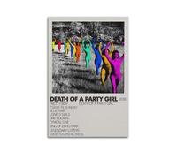ZHAOART Tv Girl Poster Death Of A Party Girl Music Album Poster for Room Aesthetic Decorative Painting Canvas Wall Art Dorm Office Decor Gift 08x12inch(20x30cm) Unframe-style