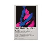 ZHAOART Tv Girl Poster Who Really Cares 2016 Poster for Room Aesthetic Decorative Painting Canvas Wall Art Dorm Office Decor Gift 12x18inch(30x45cm) Unframe-style