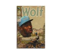 ZHAOART Tyler The Creator Wolf Poster Poster for Room Aesthetic Decorative Painting Canvas Wall Art Dorm Office Decor Gift 12x18inch(30x45cm) Unframe-style