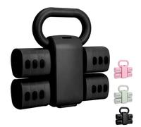 ZhaoCo 2-in-1 Adjustable Dumbbell Set, Convertible Kettlebell, Each1/1.5/2/2.5KG Hand Weights for Home Gym Exercise Training, 4 in 1 Free Weights Dumbbells Set for Women with Fast Adjustment (Black)