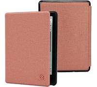 ZhaoCo Case for 6.8" Kindle Paperwhite (11th Generation-2021) and Kindle Paperwhite Signature Edition E-Reader, Slim PU Leather Smart Protective Cover - Pink