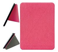 ZhaoCo Case for 7'' Kindle Colorsoft Signature Edition 2024 / Kindle Paperwhite 2024 / Kindle Paperwhite Signature Edition 2024, Book Folio Smart Protective Cover (Fabric Pink)
