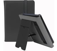 ZhaoCo Case for PocketBook Verse/Verse Pro 6 Inch E-reader, Lightweight Book Folio Cover With Hand Strap, Card Slot, Foldable Stand and Auto Sleep/Wake - Black