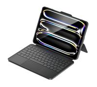 ZhaoCo Direct-Connect Keyboard Case for iPad 10th Generation 10.9 Inch and iPad A16 11th Generation 11 Inch, USB-C Wired Connection with Full Area Touchpad