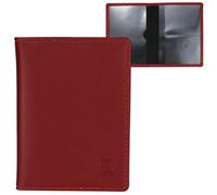 ZhaoCo Vehicle Registration Certificate Case, Thin, Lightweight, Robust Protective Case for Driving Licence, Business Cards and Credit Card Holder Made of Faux Leather, red, 12.3*9.3*0.5cm, plain