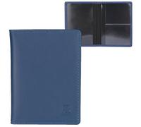 ZhaoCo Vehicle Registration Certificate Case, Thin, Lightweight, Robust Protective Case for Driving Licence, Business Cards and Credit Card Holder Made of Faux Leather, blue, 12.3*9.3*0.5cm, plain