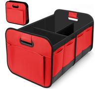 ZHAODG Car Organiser, Boot Tidy, for Kia Rio, Car Boot Organiser Storage, Collapsible Multi Compartments, Cars Accessories for Men Women,D