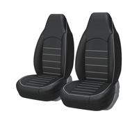 ZHAODG Car Seat Covers for Nissan Juke 2019-2024, Universal Front Pair Waterproof PU Leather Car Seat Covers, High Back Bucket Seat Cover Auto Interior Accessories,C-Grey