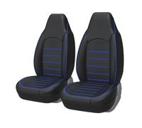 ZHAODG Car Seat Covers for Nissan Juke 2019-2024, Universal Front Pair Waterproof PU Leather Car Seat Covers, High Back Bucket Seat Cover Auto Interior Accessories,B-Blue