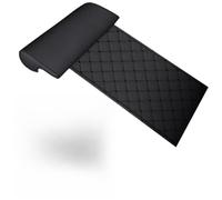 ZHAODG Car Seat Extender Pad, for Dacia Duster 2018-2023 Car Seat Modification Leg Support, PU Leather Leg Pad Support Extension Cushion, Auto Accessories,B-Black