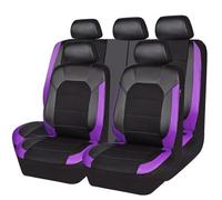 ZHAOHAO Car Seat Cover for SsangYong Tivoli/Tivoli XLV/Tivoli Ultimate/Tivoli Le 2000-2023 2024, Leather Waterproof Breathable Seat Covers Full Set Seat Protecto Interior Accessories,Purple