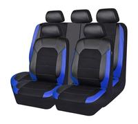 ZHAOHAO Car Seat Cover for Vauxhall Combo Life E 2018 2019 2020 2021 2022 2023 2024, Leather Waterproof Breathable Seat Covers Full Set Seat Protecto Interior Accessories,Blue
