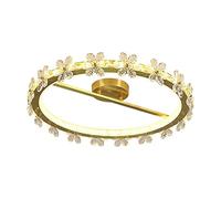 Zhaoj24-05 Ceiling Lights Master Bedroom Full Copper Crystal Ceiling lamp Petal Ultra-Thin Children's Porch Aisle Lamps and Lanterns