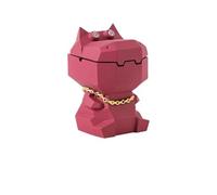 Zhaoj24-05 Cigar Ashtrays High Temperature Fired Ceramic Covered Household Living Room Decoration Ashtray(Pink)
