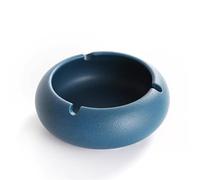 Zhaoj24-05 Cigar Ashtrays Home Office Indoor/Outdoor Portable Decoration Modern Ceramic Solid Color Ashtray(Blue)