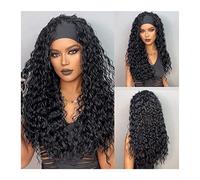 Zhaoj24-05 Wigs for Women Curly Headband Wigs for Black Women Deep Water Wave Headband Synthetic Wigs Natural Black Heat Resistant Long Wigs for Daily Party Use for Party Cosplay Wig