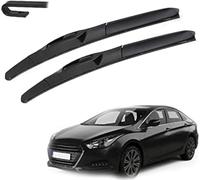 zhaojiangan Car Front Wiper Blades for Hyundai I40 2011 2012 2013 2014 2015 2016 2017 2018 2019 2020,Superior Road Visibility, Easy Installation Flat Blades - Set of 2 Wiper Blades