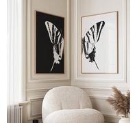 ZHAOLIN 3pcs Vintage Sun Star Moon Tarot Wall Arts Retro Boho Floral Botanical Art Celestial Canvas Posters For Living Room Decor(20x35cmx2/Frameless)