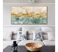 ZHAOLIN Abstract Wall Art Canvas Paintings Blue Yellow Fantasy Modern Large Artwork For Living Room Bedroom Office Painting Decor(30x60cm/Canvas wrapped)