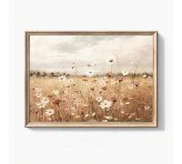 ZHAOLIN Vintage Floral Spring Wildflower Rustic Art Poster Aesthetic Flower Landscape Farmhouse Canvas Print For Living Room Decor(70x100cm/Frameless)