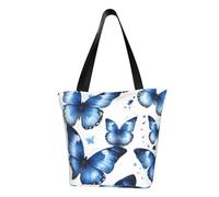 ZHAOLQ Beautiful Butterfly Print Lightweight Shoulder Bag Summer Outings Tote Bags Travel Hiking Work Casual Use