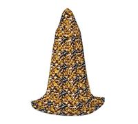 ZHAOLQ Garden Potatoes Print Unisex Hooded Cloak Robe Halloween Cosplay Christmas Carnival Wearable Costume