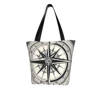ZHAOLQ Law of the Compass Navigation 1 Print Lightweight Shoulder Bag Summer Outings Tote Bags Travel Hiking Work Casual Use