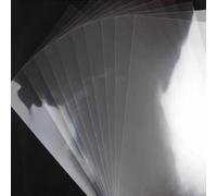 ZhaoQIAN 1PC Ultra Thin PET Optical Tape - 10cm x 10cm, Tape, Transparent, 93% Light Transmittance for Scientific Research and Experimental Use(Double sided 0.002mm)