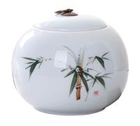 ZHAOQIN Pet Urn Ceramics Ashes Urn with Hand-Painted Landscape Pattern - Medium Burial for Human Memorial and Ash Storage(Bamboo)