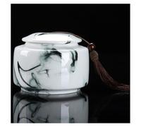 ZHAOQIN Pet Urn Marble Keepsake Urn, Beautiful Ceramic Monuments for Small Dog Cat Pet Ash Burial Funeral Urns, Tea Tins, Airtight Cans
