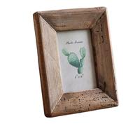 ZHAOQIN Photo Frame Rustic Retro Style Photo Frame For Tabletop Home Decoration, Handmade With Natural Brown Pine Wooden Picture Frame(6 inch)